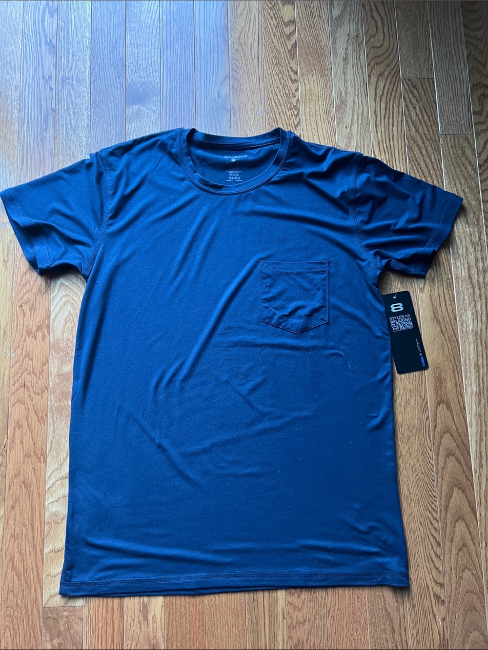 Layer 8 Navy Short Sleeve Pocket Tee